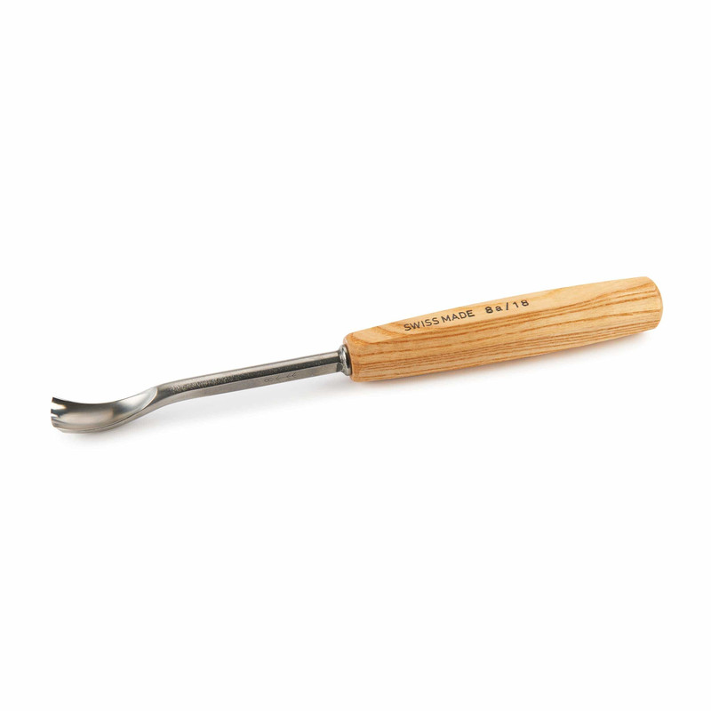 Spoon Gouge - Types:Full Size - Sweep:Number 8 - Size:18 mm